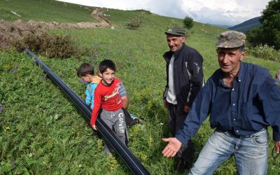 Irrigatiesysteem in Armenië